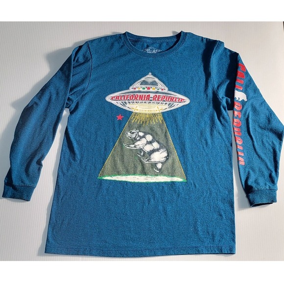 Eighty Eight California‎ Republic UFO Bear Graphic Long Sleeve Shirt 18/20 - Picture 3 of 6